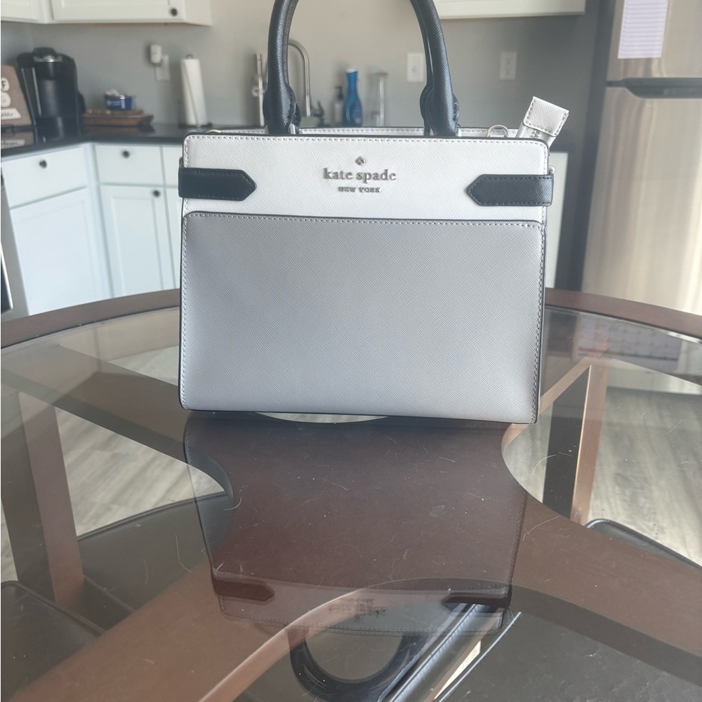 Kate Spade Gray and Black Satchel